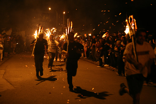 Arribada corrent al poble