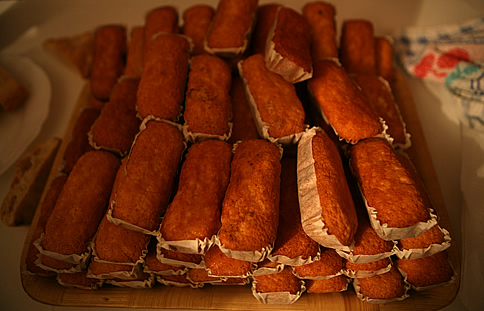 Una de les menges de la festa