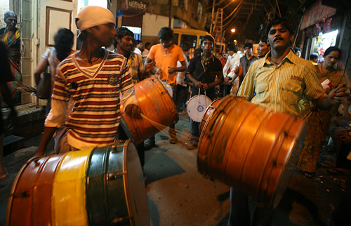 Petit i informal grup de percussió