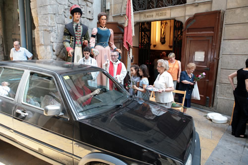 La benedicció davant la capella