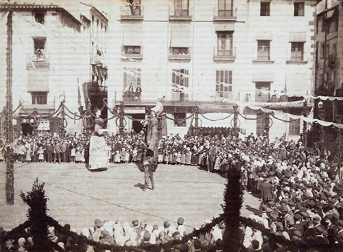 Imatge antiga de les Festes del Tura, d'abans de 1889