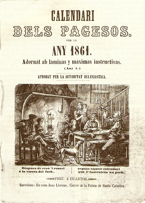 Calendari dels Pagesos 1861