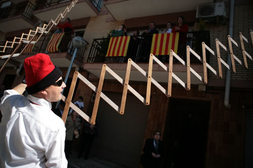 Els llistons articulats quan la ballesta es tira