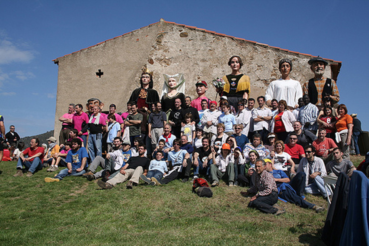 Alguns dels participants a l'ermita