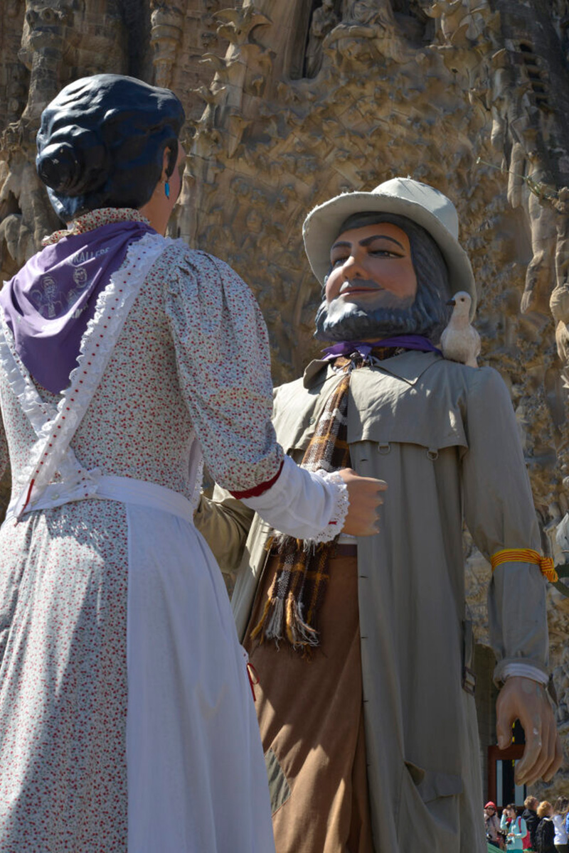 Els gegants Pere i Pepa. Foto: Ajuntament de Barcelona