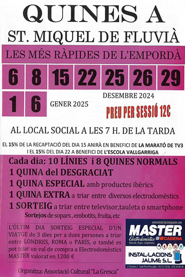 Cartell d'una quina popular