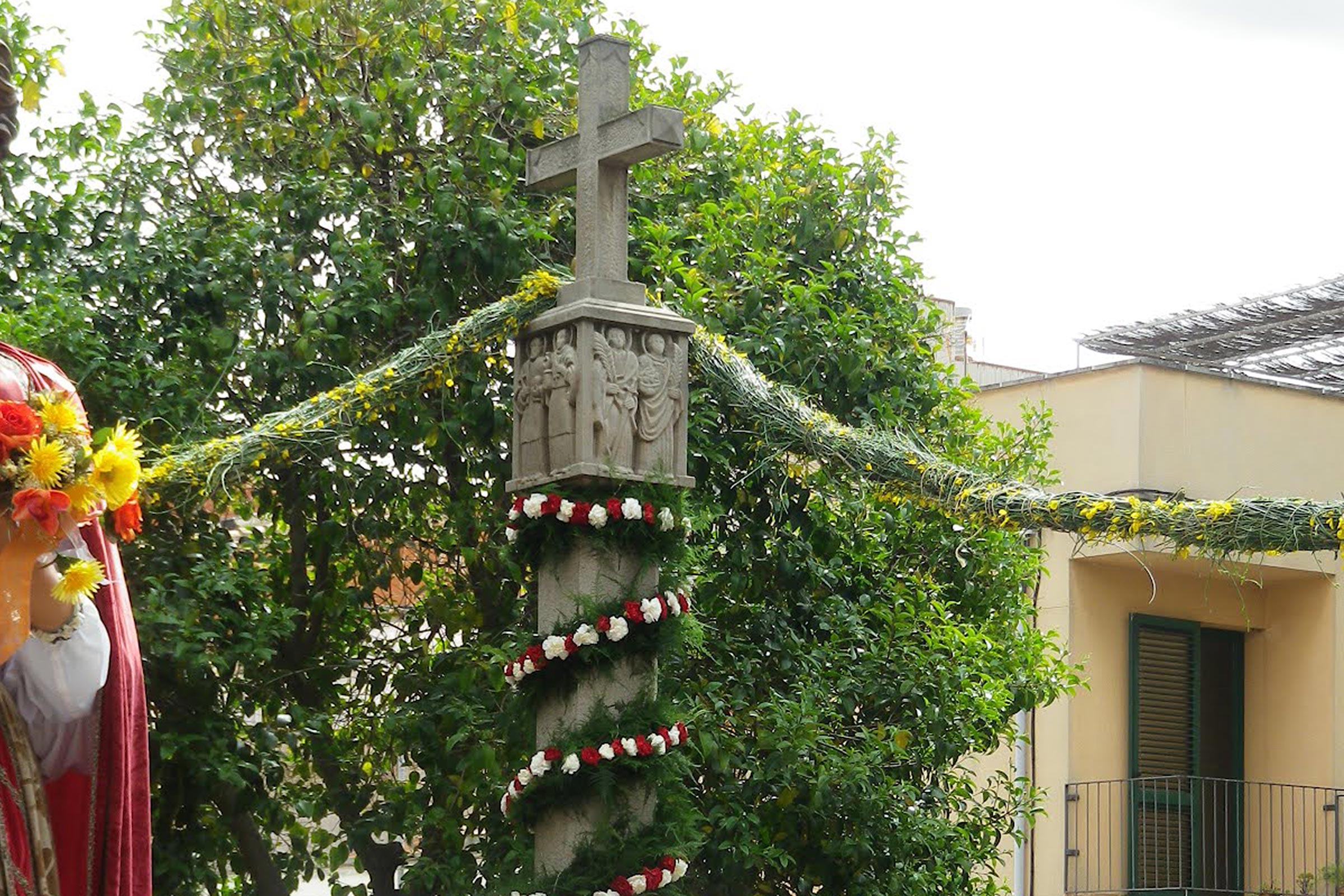 Festa de la Santa Creu i l'arbre maig a Terrassa