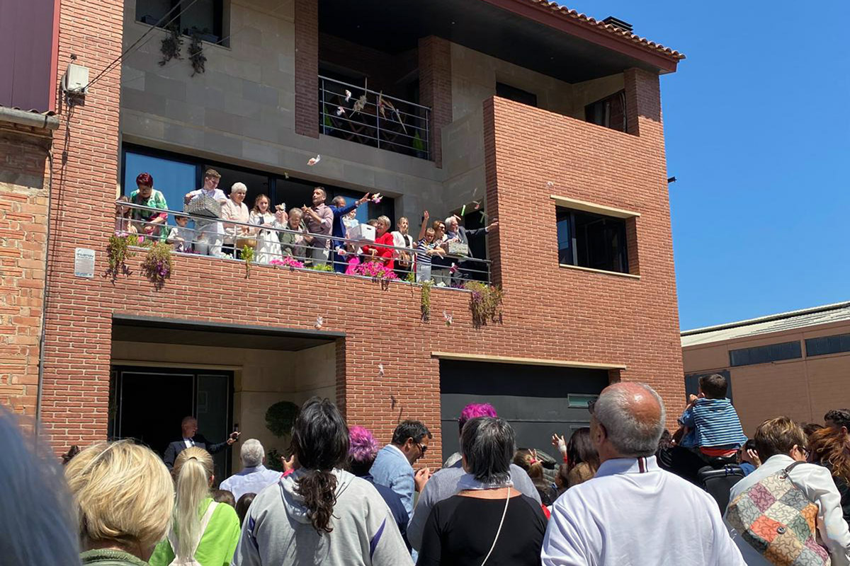 Plegar bateig a Torregrossa, abril de 2024. Foto: Natàlia Querol