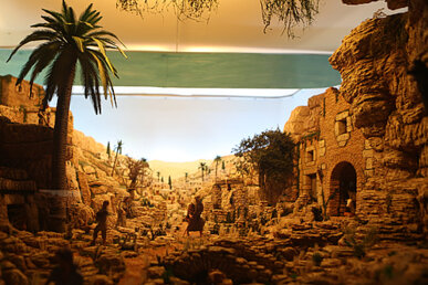 Detall de l'interior d'un diorama