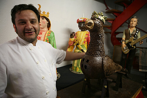 Mones de xocolata gegants a Berga