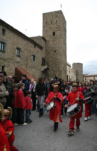 Un moment de la processó dels petits
