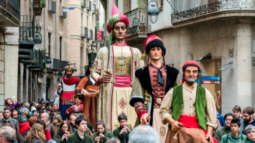 Passejada dels OriolsRetaule de Sant Josep Oriol. Foto: Associació d'Amics dels Gegants del Pi