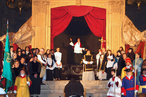 Retaule de Sant Josep Oriol. Foto: Associació d'Amics dels Gegants del Pi