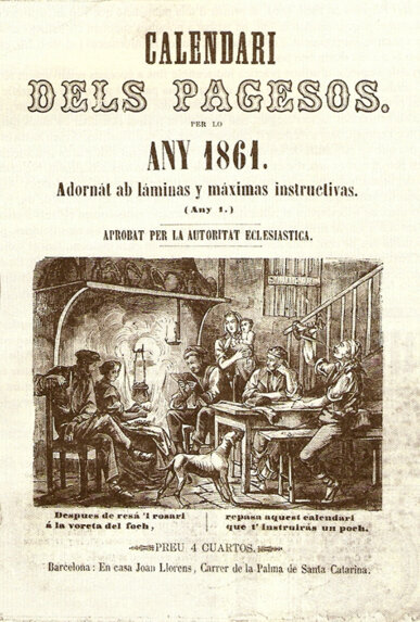 Calendari dels Pagesos 1861
