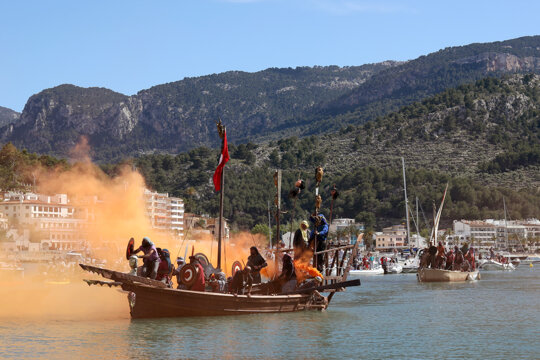 Els pirates arriben a Sóller per mar