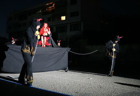 Un moment de l'espectacle pirosatíric del 2009