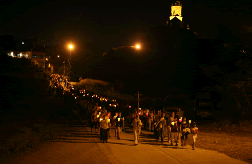 La processó d'anada a l'ermita