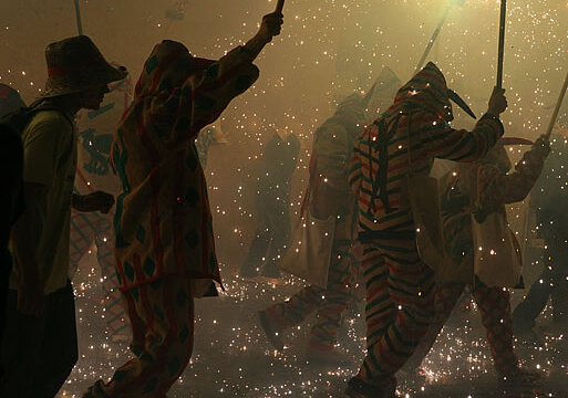 Els diables a l'entrada de les Borges