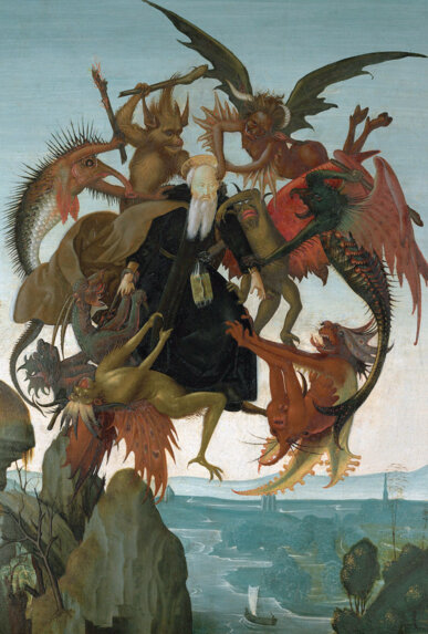 Els turments de Sant Antoni. Pintura de Michelangelo di Lodovico Buonarroti