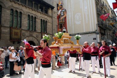 Processó amb la imatge el sant