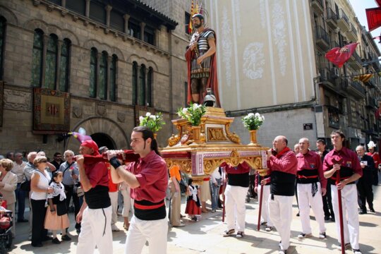 Processó amb la imatge el sant