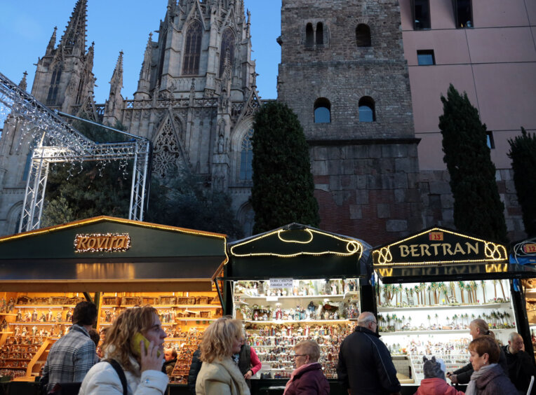 Fira de Santa Llúcia a Barcelona