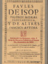 Faules de Isop, filòsof moral preclarissim, y de altres famosos autors