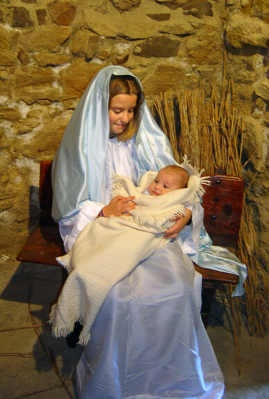 La Verge i l'infant nounat