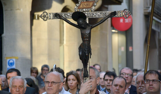 Processó del Sant Crist a Igualada. Foto: infoanoia.cat